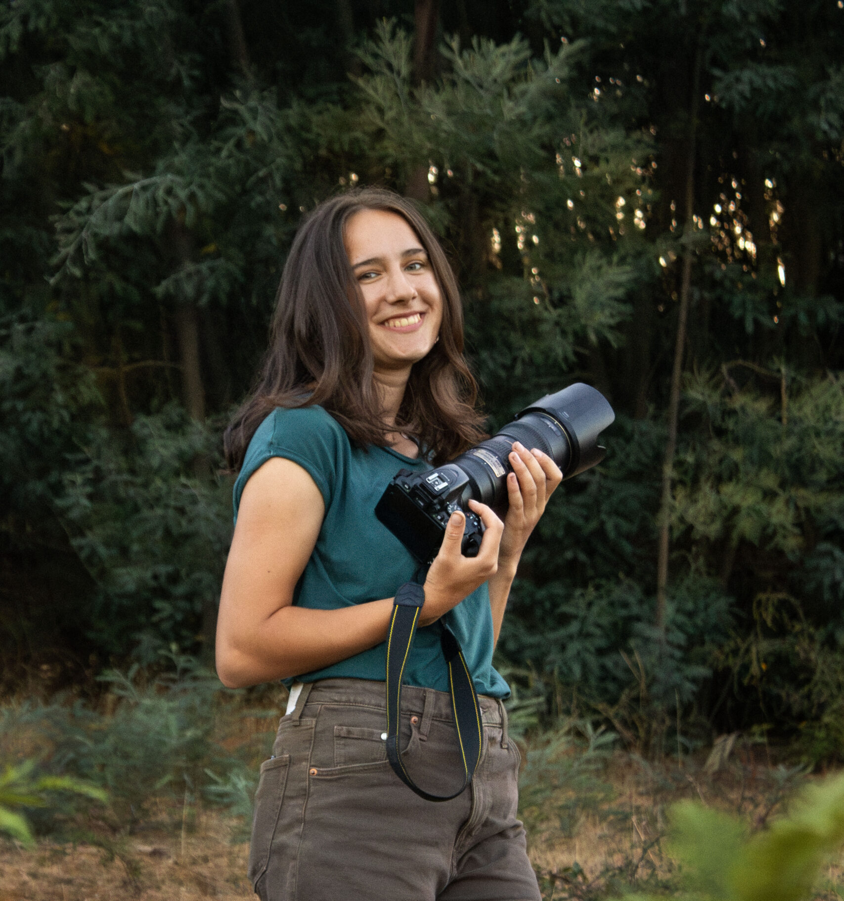 Natürliches Fotoshooting mit warmem Licht